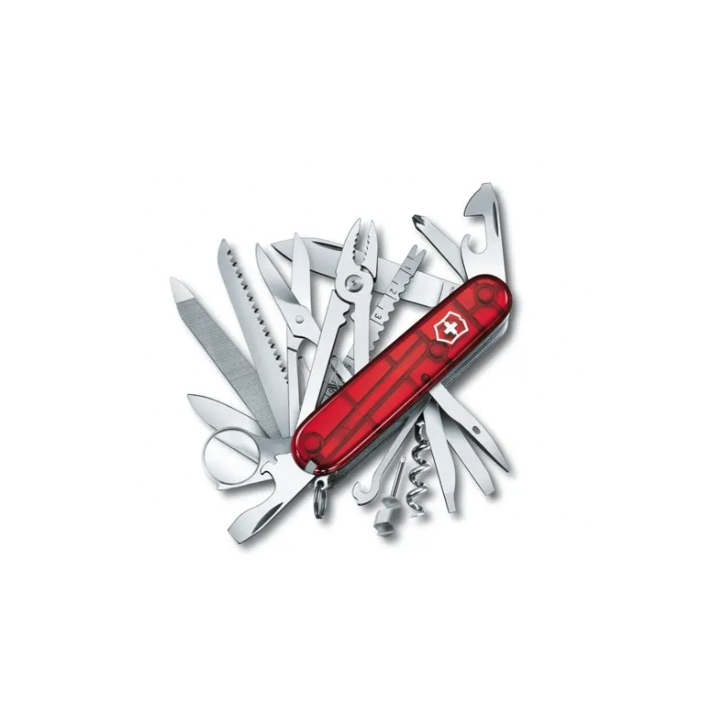 Navaja Victorinox Swiss Champ Rojo Translucido